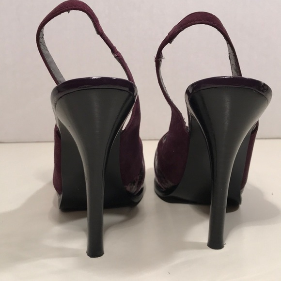 Guess Purple OpenToe SlingBack W/ Alligator Design - Picture 3 of 8